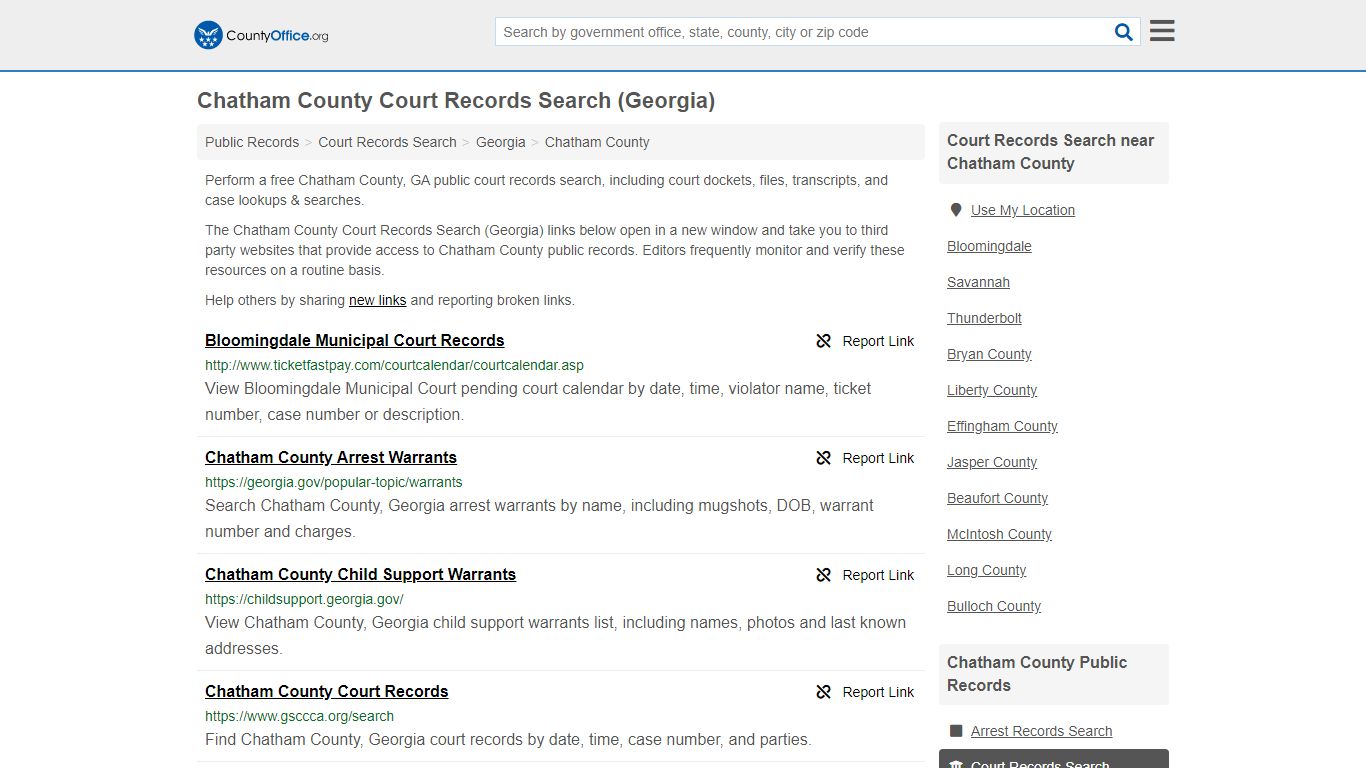 Court Records Search - Chatham County, GA (Adoptions ...
